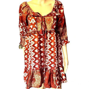 Benjamin Boho Sexy Lightweight Casual Summer Dress Women Size S/M